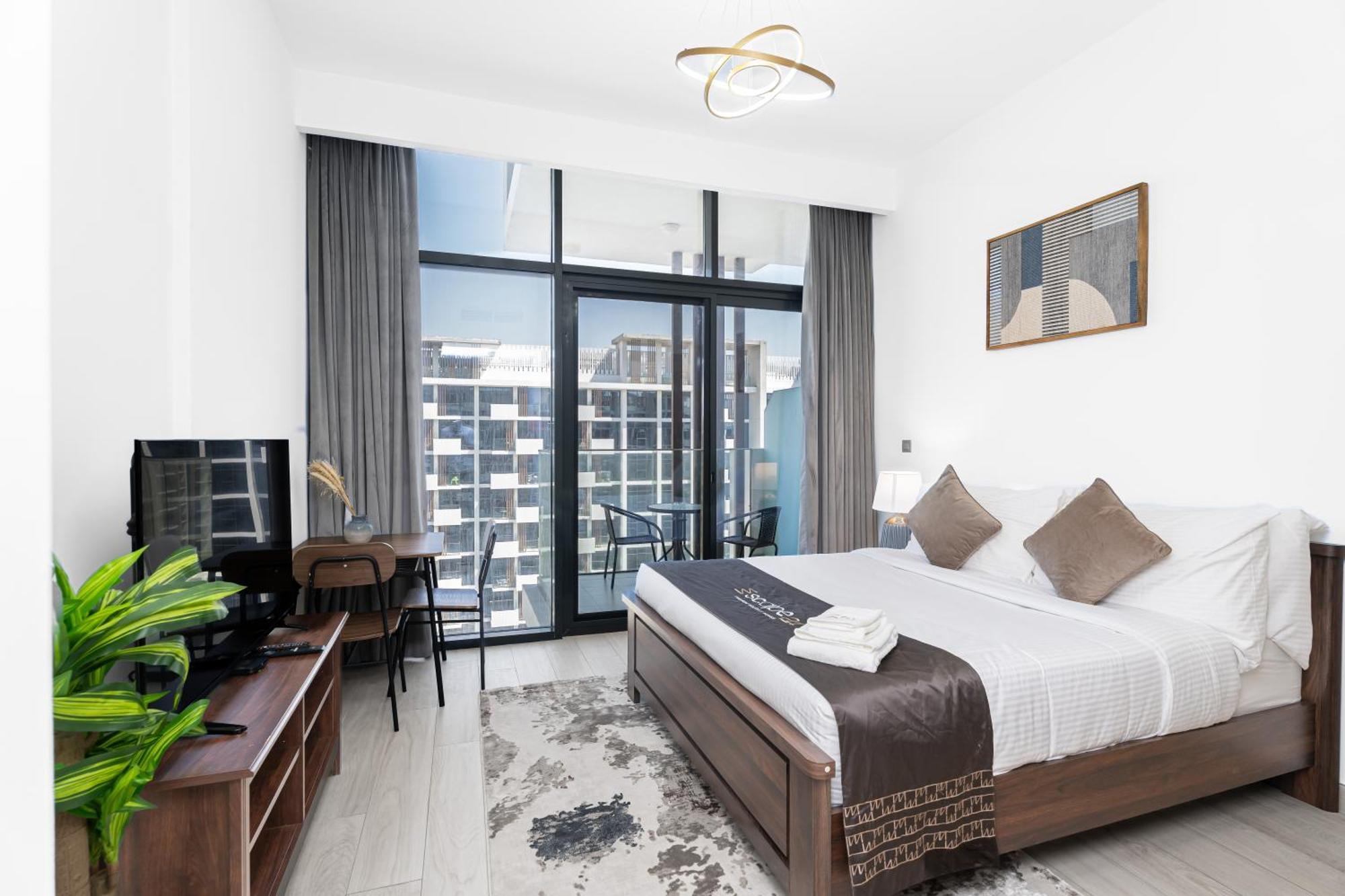 Escape24 Stylish Studio Azizi Riviera 8 Meydan One Dubai Dış mekan fotoğraf