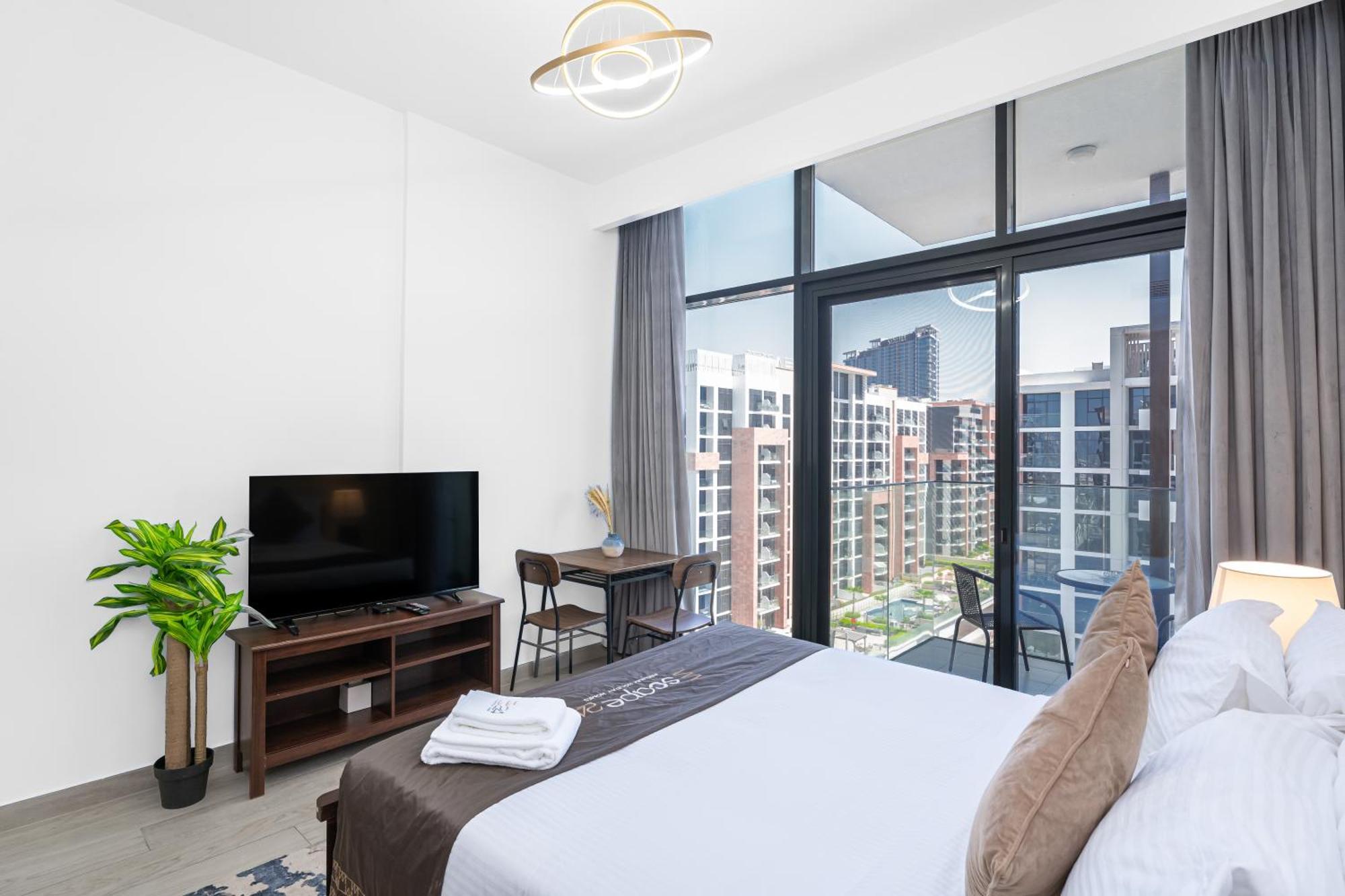 Escape24 Stylish Studio Azizi Riviera 8 Meydan One Dubai Dış mekan fotoğraf