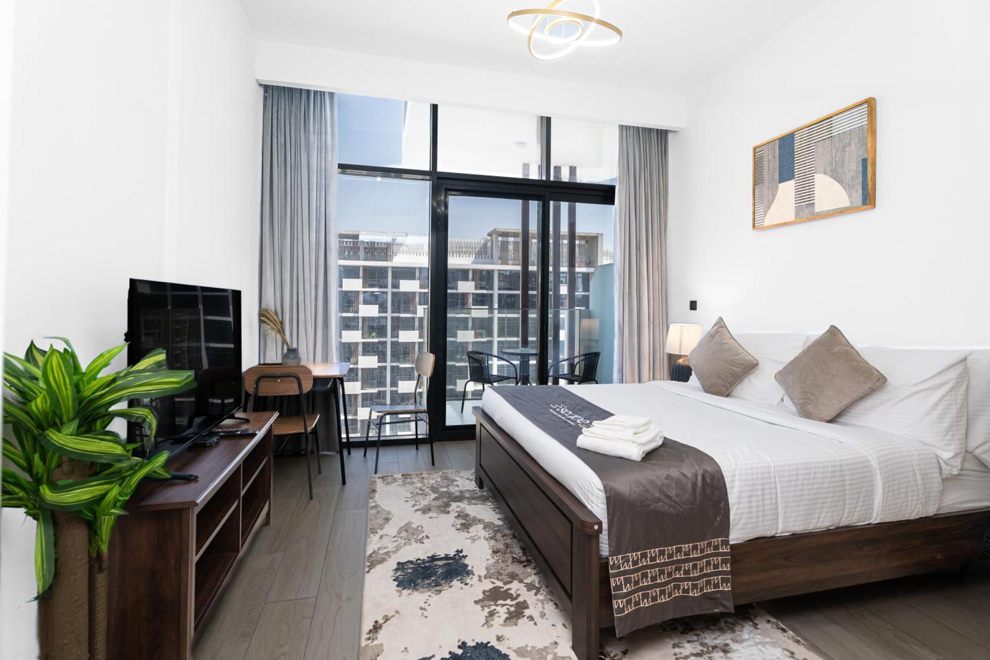 Escape24 Stylish Studio Azizi Riviera 8 Meydan One Dubai Dış mekan fotoğraf